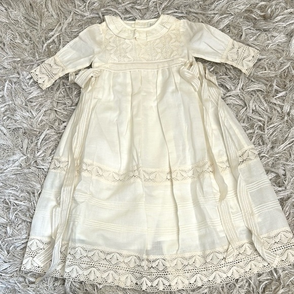 NWT Pili Carrera Heirloom Christening Baptism Gown w/Matching Bonnet&Bloomers 1M - Picture 8 of 14